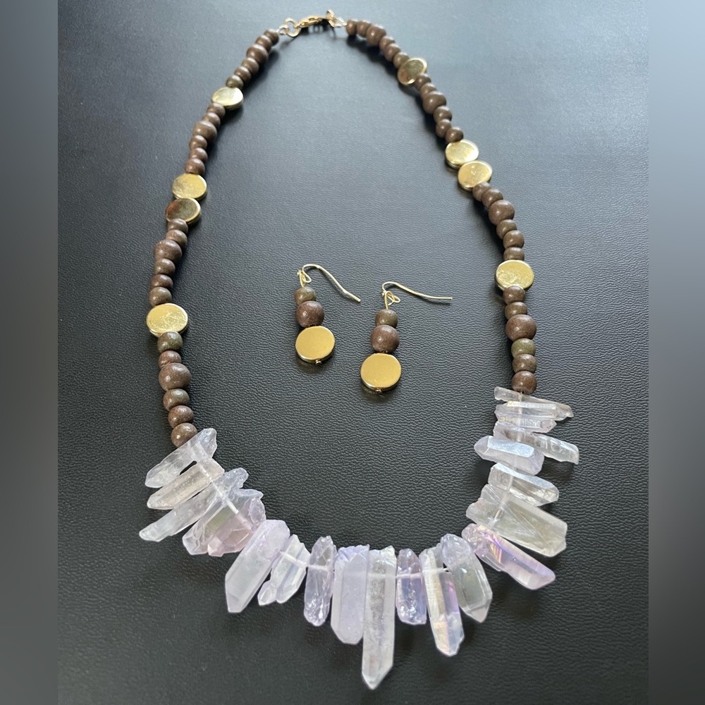 Quartz Dagger Necklace